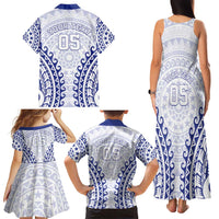 Custom Cook Islands Palmerston Family Matching Tank Maxi Dress and Hawaiian Shirt Polynesian Tribal Tattoo