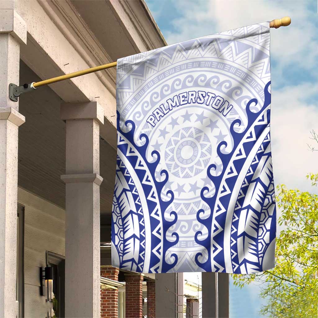 Custom Cook Islands Palmerston Garden Flag Polynesian Tribal Tattoo