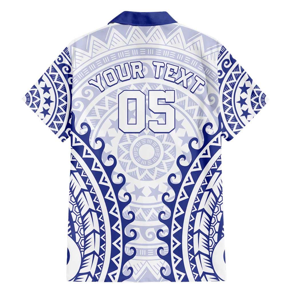 Custom Cook Islands Palmerston Hawaiian Shirt Polynesian Tribal Tattoo