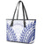 Custom Cook Islands Palmerston Leather Tote Bag Polynesian Tribal Tattoo