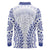 Custom Cook Islands Palmerston Long Sleeve Polo Shirt Polynesian Tribal Tattoo