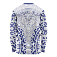 Custom Cook Islands Palmerston Long Sleeve Shirt Polynesian Tribal Tattoo
