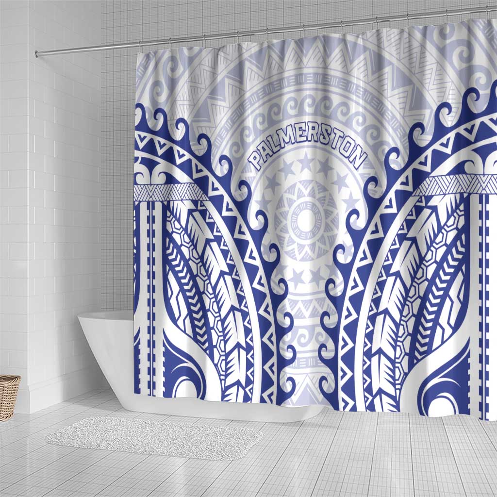 Custom Cook Islands Palmerston Shower Curtain Polynesian Tribal Tattoo