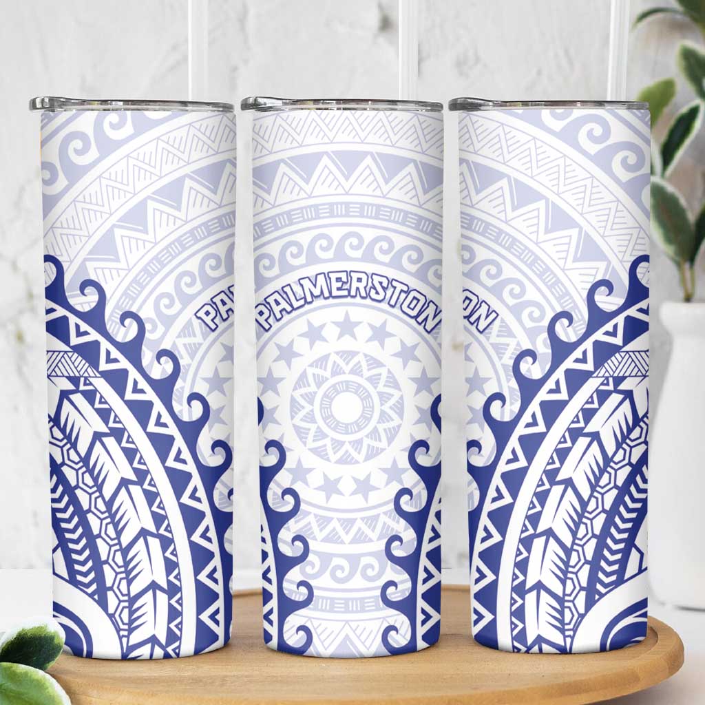 Cook Islands Palmerston Skinny Tumbler Polynesian Tribal Tattoo