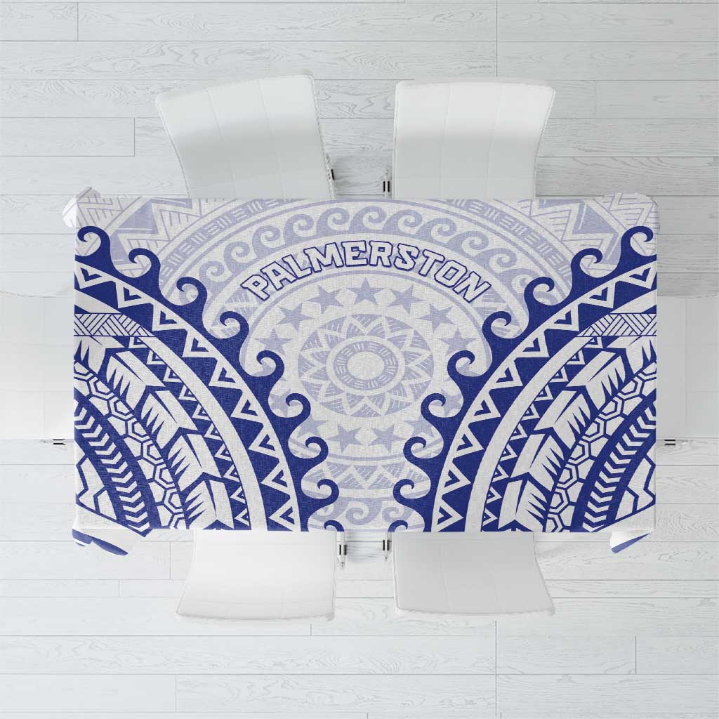 Custom Cook Islands Palmerston Tablecloth Polynesian Tribal Tattoo