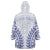Custom Cook Islands Palmerston Wearable Blanket Hoodie Polynesian Tribal Tattoo
