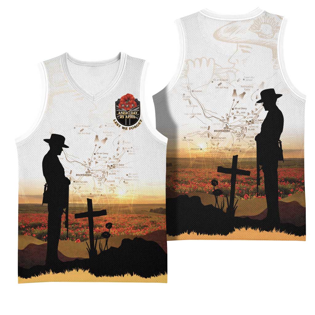 Australia And New Zealand ANZAC Day Basketball Jersey Battle Of Beersheba
