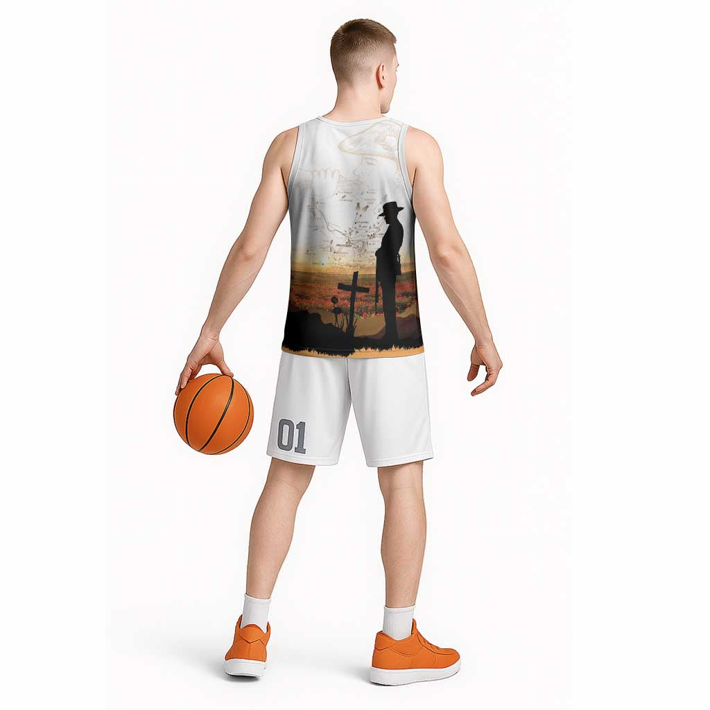 Australia And New Zealand ANZAC Day Basketball Jersey Battle Of Beersheba