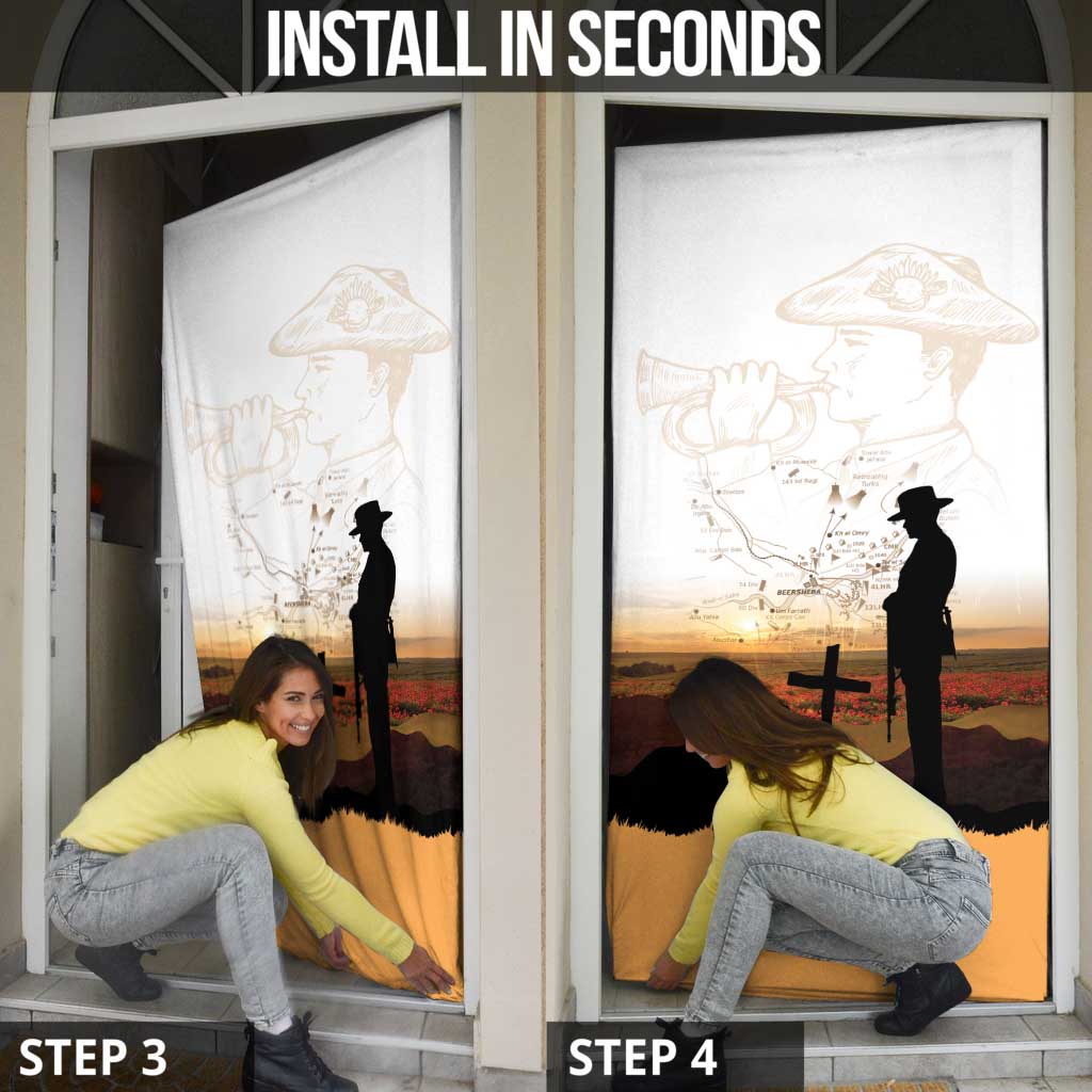 Australia And New Zealand ANZAC Day Door Cover Battle Of Beersheba