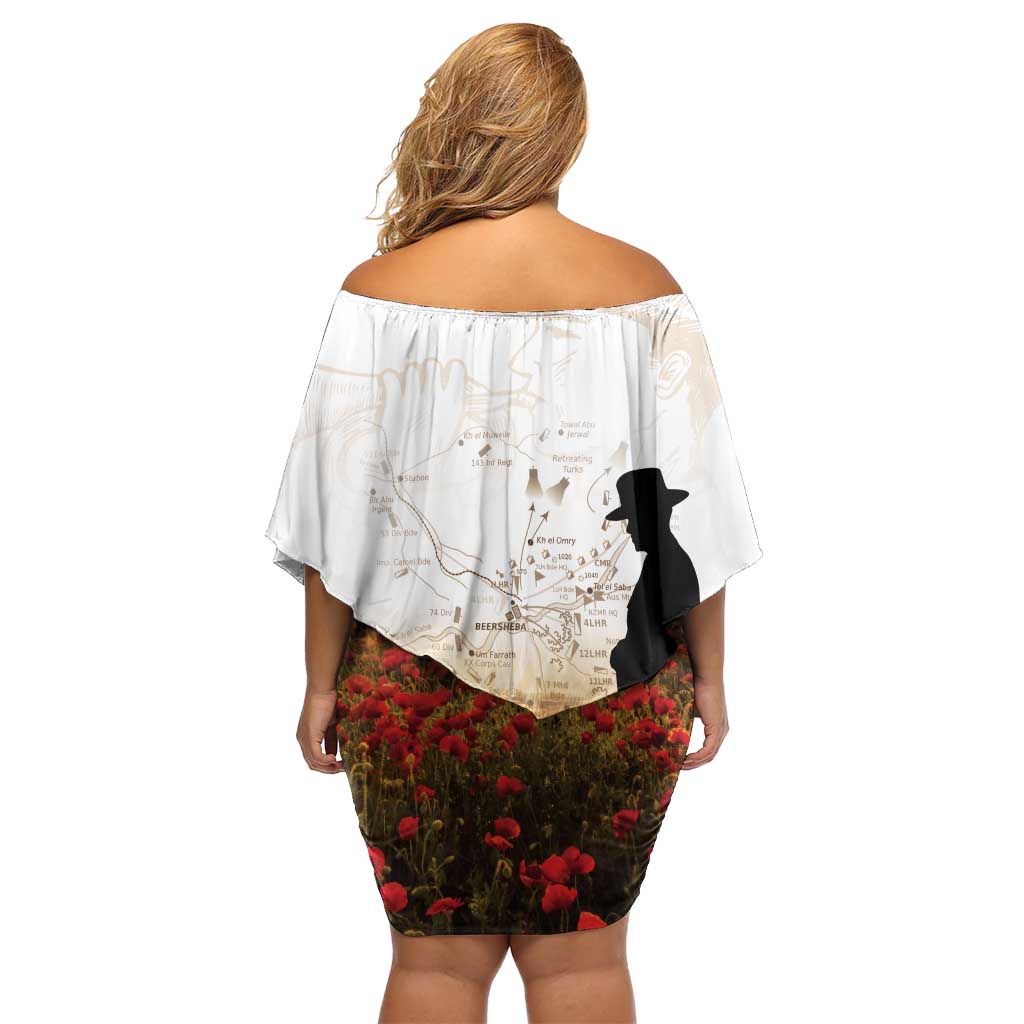 Australia And New Zealand ANZAC Day Family Matching Off Shoulder Short Dress and Hawaiian Shirt Battle Of Beersheba LT05 - Polynesian Pride