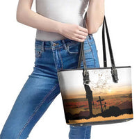 Australia And New Zealand ANZAC Day Leather Tote Bag Battle Of Beersheba