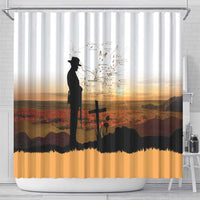 Australia And New Zealand ANZAC Day Shower Curtain Battle Of Beersheba