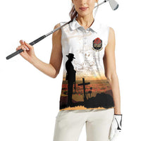 Australia And New Zealand ANZAC Day Women Sleeveless Polo Shirt Battle Of Beersheba
