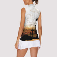 Australia And New Zealand ANZAC Day Women Sleeveless Polo Shirt Battle Of Beersheba