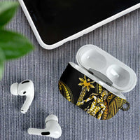 Filipinos Lapu Lapu Hero AirPods Case Gold Polynesian Tribal Tattoo