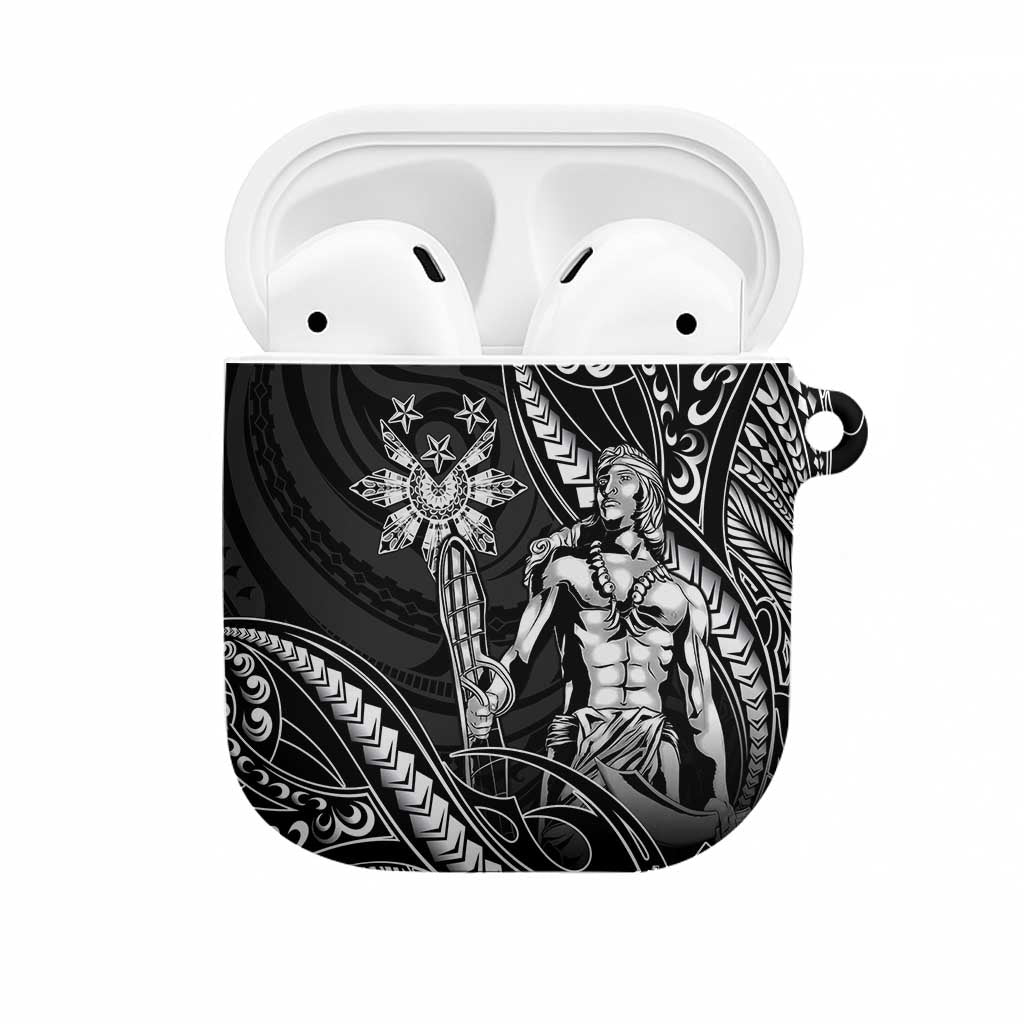 Filipinos Lapu Lapu Hero AirPods Case Black Polynesian Tribal Tattoo