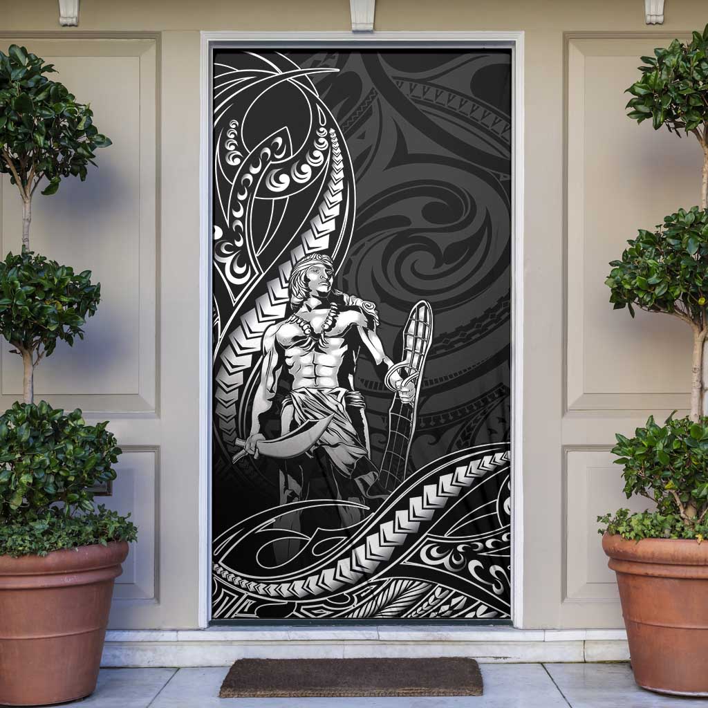 Filipinos Lapu Lapu Hero Door Cover Black Polynesian Tribal Tattoo