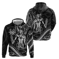 Filipinos Lapu Lapu Hero Hoodie Black Polynesian Tribal Tattoo LT05 - Polynesian Pride