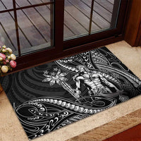 Filipinos Lapu Lapu Hero Rubber Doormat Black Polynesian Tribal Tattoo LT05 - Polynesian Pride