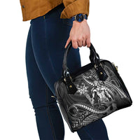 Filipinos Lapu Lapu Hero Shoulder Handbag Black Polynesian Tribal Tattoo LT05 - Polynesian Pride