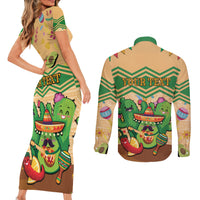 Personalised Hawaii Cinco De Mayo Couples Matching Short Sleeve Bodycon Dress and Long Sleeve Button Shirt Funny Style