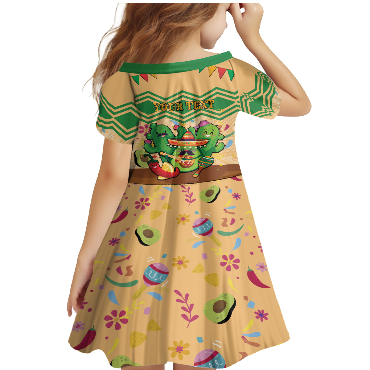 Personalised Hawaii Cinco De Mayo Family Matching Mermaid Dress and Hawaiian Shirt Funny Style