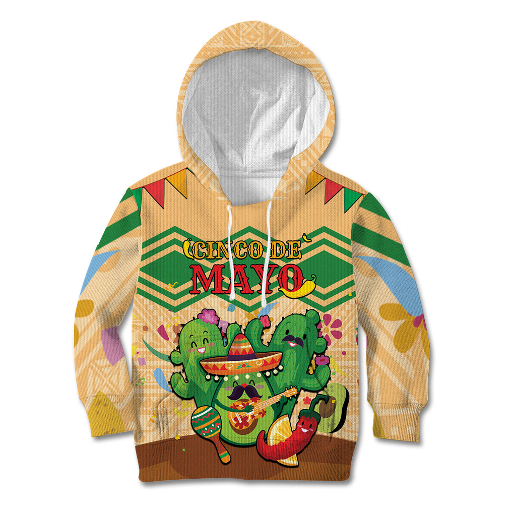 Personalised Hawaii Cinco De Mayo Kid Hoodie Funny Style LT05 Hoodie Brown - Polynesian Pride