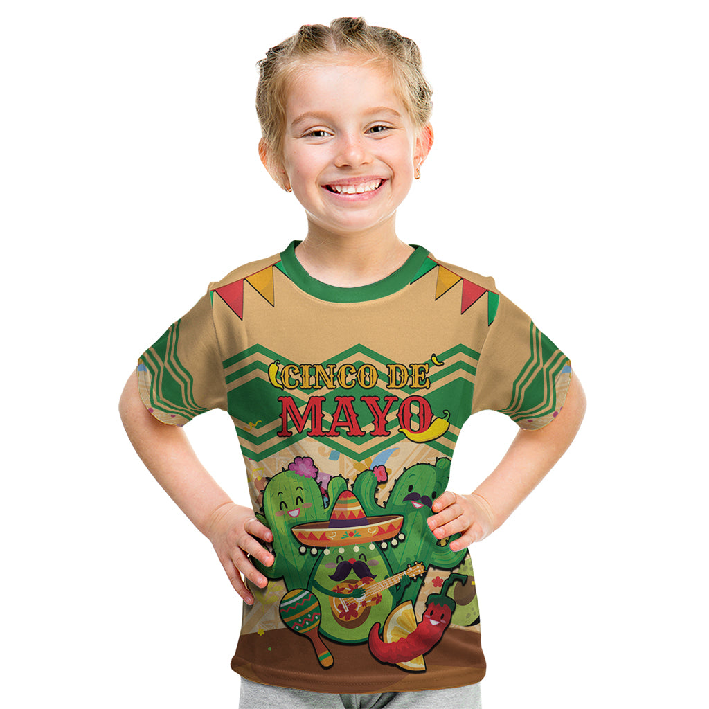 Personalised Hawaii Cinco De Mayo Kid T Shirt Funny Style LT05 Brown - Polynesian Pride