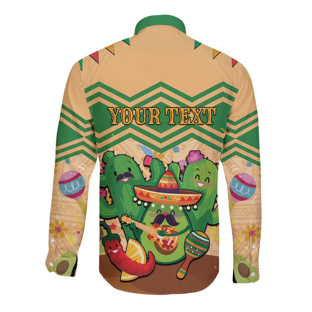 Personalised Hawaii Cinco De Mayo Long Sleeve Button Shirt Funny Style