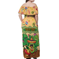 Personalised Hawaii Cinco De Mayo Off Shoulder Maxi Dress Funny Style