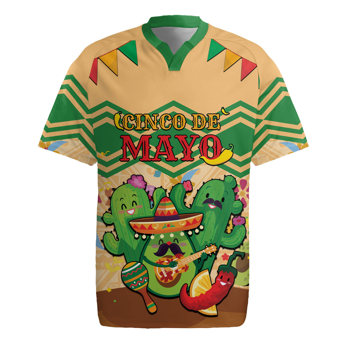 Personalised Hawaii Cinco De Mayo Rugby Jersey Funny Style