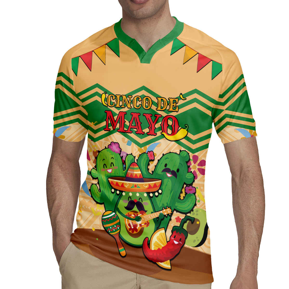 Personalised Hawaii Cinco De Mayo Rugby Jersey Funny Style