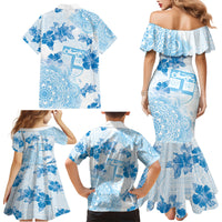 Happy Fiji Girmit Day Family Matching Mermaid Dress and Hawaiian Shirt Fijian Tapa With Mandala Pattern