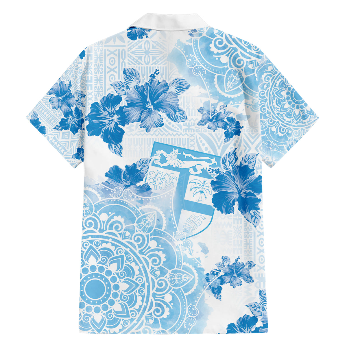 Happy Fiji Girmit Day Hawaiian Shirt Fijian Tapa With Mandala Pattern