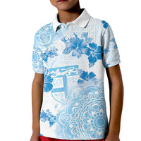 Happy Fiji Girmit Day Kid Polo Shirt Fijian Tapa With Mandala Pattern