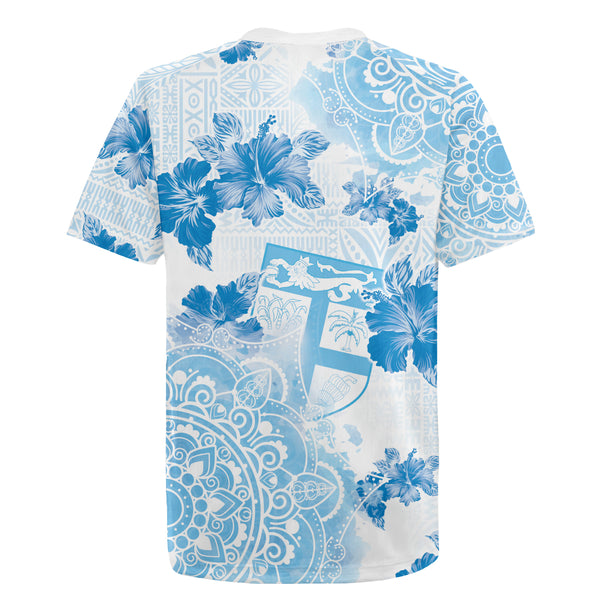 Happy Fiji Girmit Day Rugby Jersey Fijian Tapa With Mandala Pattern LT05