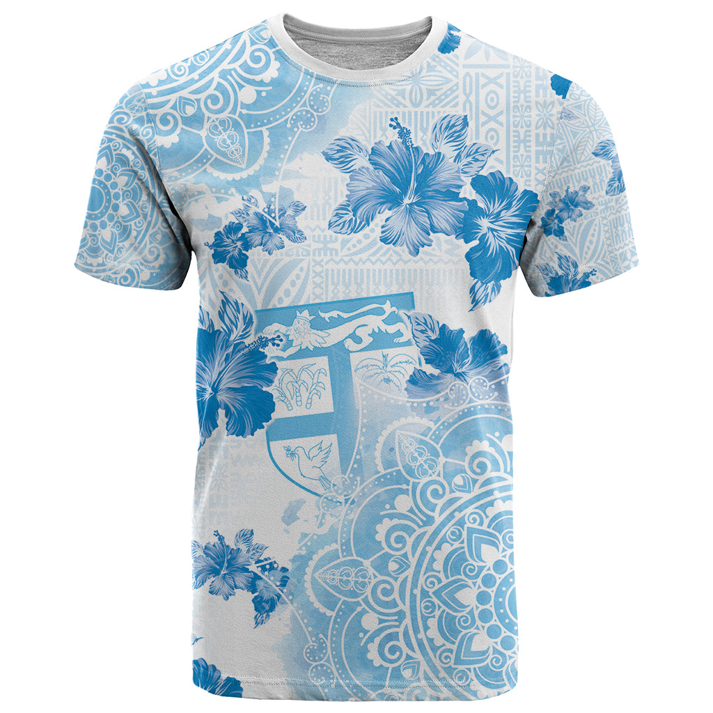 Happy Fiji Girmit Day T Shirt Fijian Tapa With Mandala Pattern