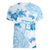 Happy Fiji Girmit Day Women V-Neck T-Shirt Fijian Tapa With Mandala Pattern