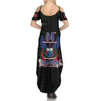 Samoa 64th Independence Anniversary Family Matching Summer Maxi Dress and Hawaiian Shirt LT05 - Polynesian Pride