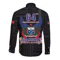 Samoa 64th Independence Anniversary Long Sleeve Button Shirt LT05 - Polynesian Pride
