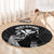 Hawaii King Kamehameha Day Parade Round Carpet With Pa'u Riders Plumeria Kakau Tribal Pattern
