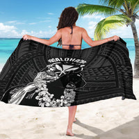 Hawaii King Kamehameha Day Parade Sarong With Pa'u Riders Plumeria Kakau Tribal Pattern