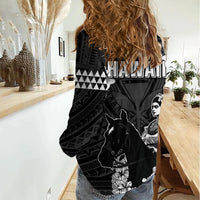 Hawaii King Kamehameha Day Parade Women Casual Shirt With Pa'u Riders Plumeria Kakau Tribal Pattern