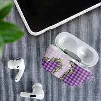 Violet Hawaii Palaka AirPods Case Maile Pikake Honohono Orchid Lei