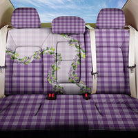 Violet Hawaii Palaka Back Car Seat Cover Maile Pikake Honohono Orchid Lei