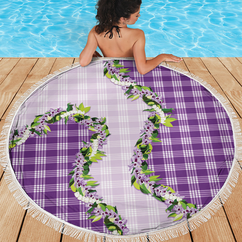 Violet Hawaii Palaka Beach Blanket Maile Pikake Honohono Orchid Lei