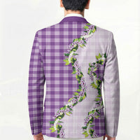Violet Hawaii Palaka Blazer Maile Pikake Honohono Orchid Lei