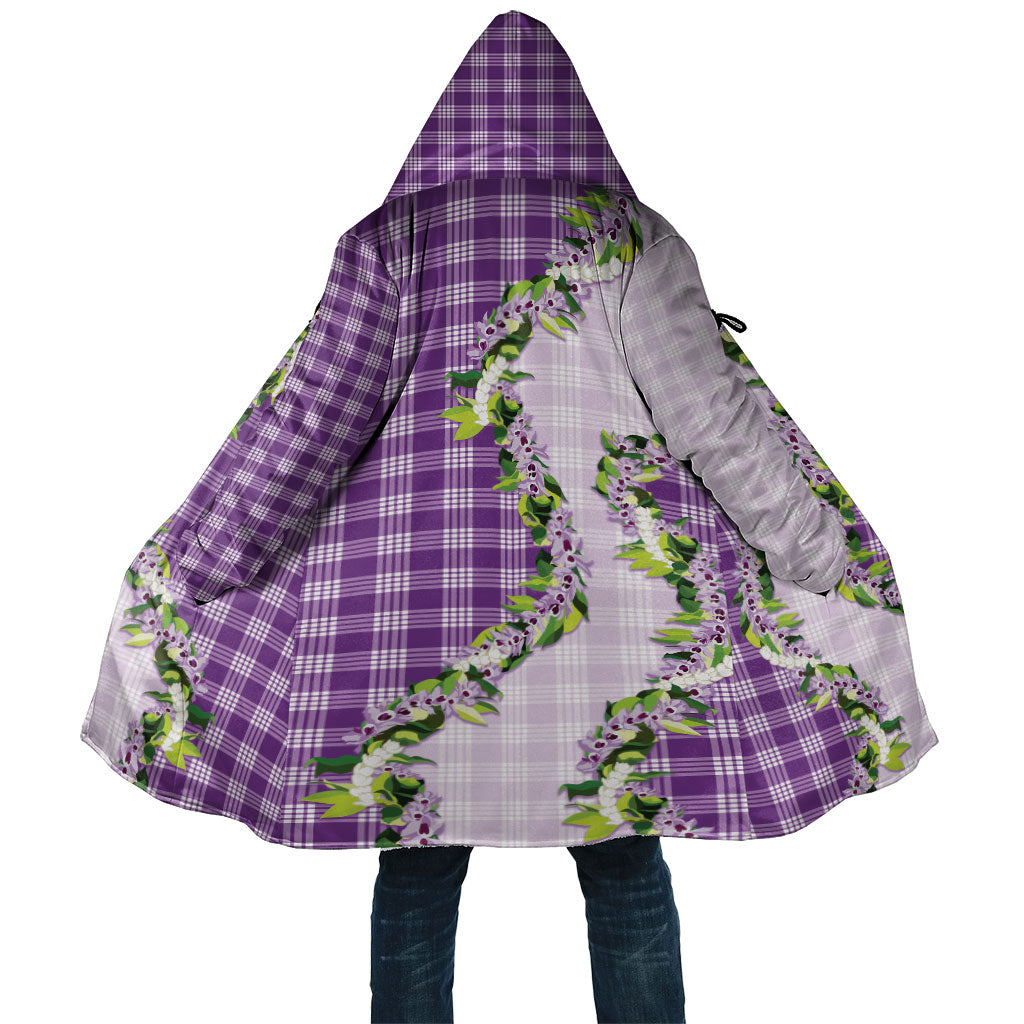 Violet Hawaii Palaka Cloak Maile Pikake Honohono Orchid Lei