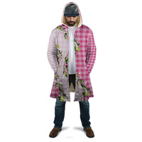 Pink Hawaii Palaka Cloak Maile Pikake Honohono Orchid Lei