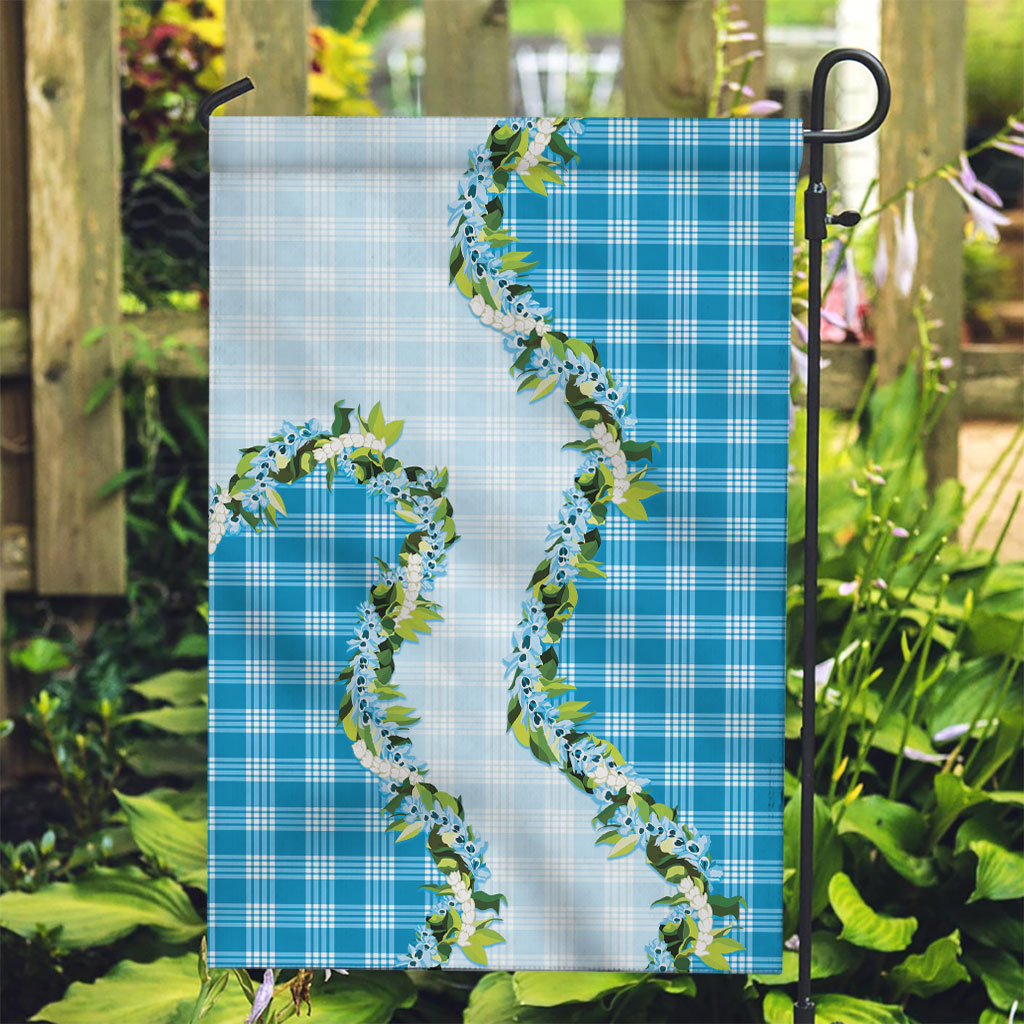 Blue Hawaii Palaka Garden Flag Maile Pikake Honohono Orchid Lei